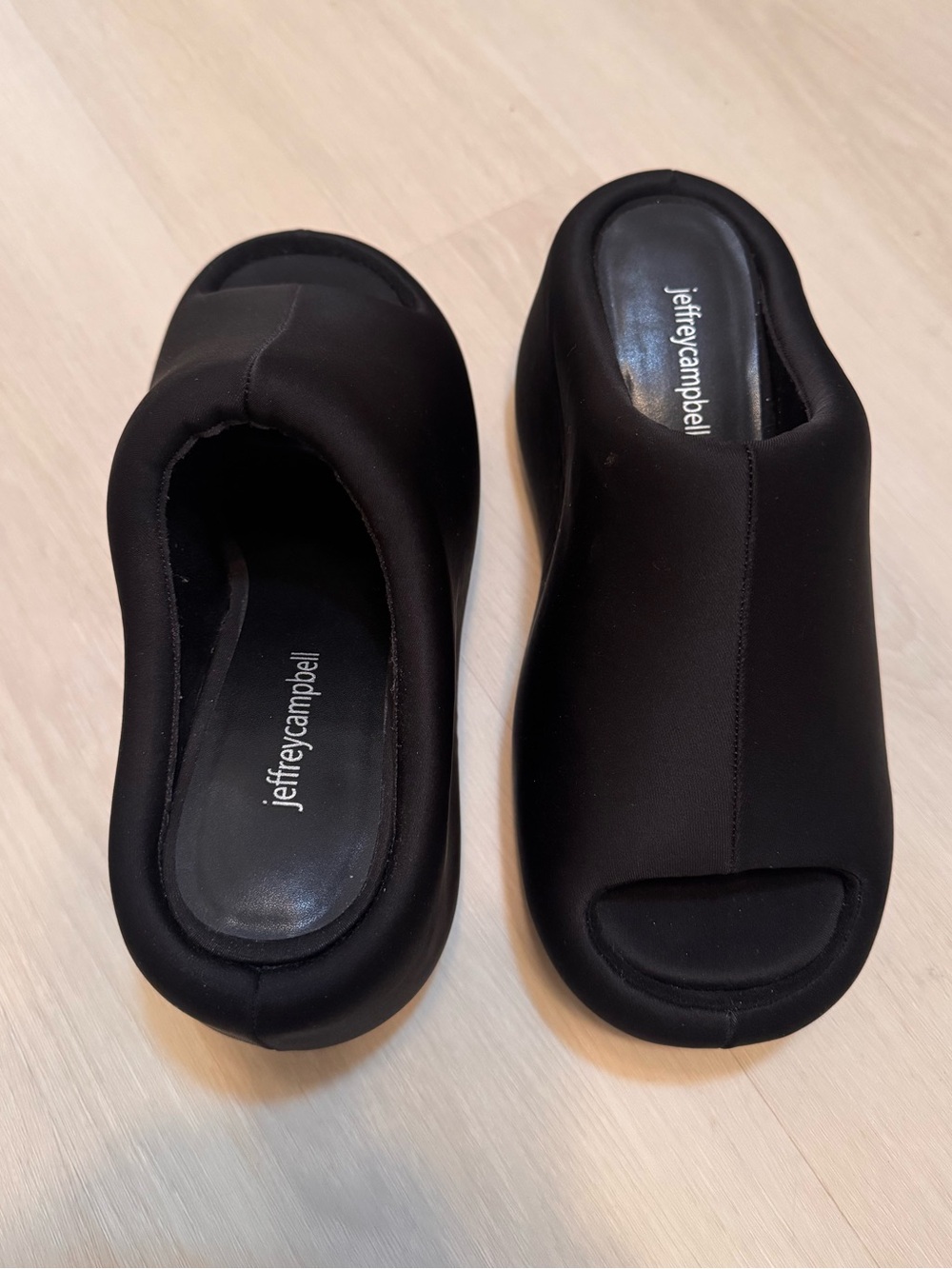 Black Jeffrey Campbell Cruiser Platform Slide Sandals - Picture 5 of 9